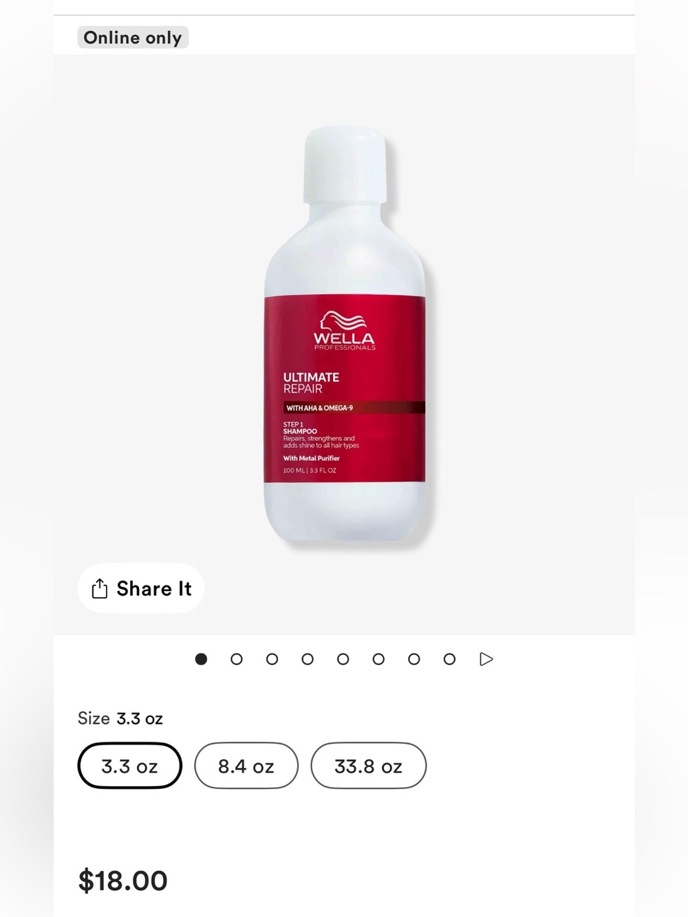 Wella Professionals Ultimate Repair Shampoo (BRAND NEW, UNTOUCHED, NEVER USED)